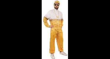 Fout Bierprint Bierfles Trainingspak Bier Schuimende Pint Kostuum | Large | Verkleedkleding - Carnaval kostuum heren