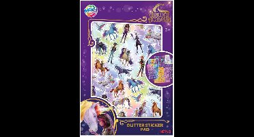 Unicorn Academy Glitter Stickerboek A5 - 8 Vellen