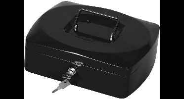 Q-CONNECT geldkoffer | 255 x 200 x 85 mm | zwart