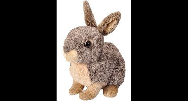 Wild Republic Knuffel konijn - pluche - lichtbruin - 30 cm - knuffeldier