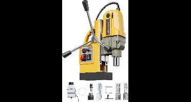 Magnetische Kolomboormachine – Magneetboormachine – Magneetboor – Metaalboormachine – Elektrische Boormachine – 1200 W Motor – 12500 N Klemkracht