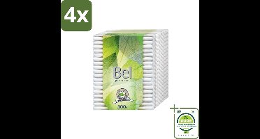Cotton Buds – Wattenstaafjes – Premium – Katoen - Voordeelverpakking - 4 stuks - Katoenstaafjes - Wattenstaafjes