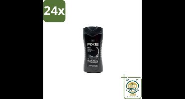 Axe – Douchegel – Black – Houtachtig & Fris - 250 ml - Voordeelverpakking - 24 stuks - Mannelijke geur - Cederhout