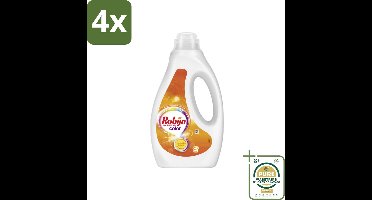 Robijn Vloeibaar Wasmiddel Color 20 Wasbeurten 1 liter - Voordeelverpakking - 4 stuks - Wasmiddel voor gekleurde was - Frisse geur