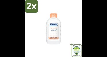 Sanicur Bath & Showergel Sensitive 300 ml - Voordeelverpakking - 2 stuks - Gevoelige huid - Bad en douchegel