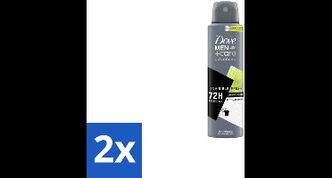 Dove Men+Care – Deodorant Spray – Advanced Invisible Fresh – 150 ml - Voordeelverpakking - 2 stuks