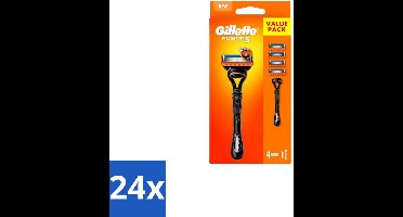 Gillette – Fusion5 – Scheersysteem Houder + 4 Mesjes - Voordeelverpakking - 24 stuks