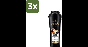 Gliss Kur – Shampoo – Ultimate Repair – 250 ml - Bulkverpakking - 3 stuks