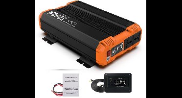 Zuivere Sinusgolf Omvormer – Power Inverter – Stroomomzetter – 12V Naar 220V – 6000W Vermogen – Aluminium Behuizing