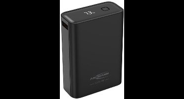 Ansmann Powerbank PB222PD 20.000mAh, snel opladen, ultracompact en lichtgewicht, zwart