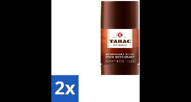 2 x Tabac Original Deodorant Stick 75 ml - Deodorant Stick - Mannelijke Geur - Zweetbescherming - Frisheid - Langdurige Bescherming