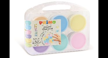 Primo PRIMO - Vingerverf pastel 6 potjes in koffer (6x100gr)