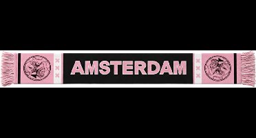 Ajax-sjaal roze zwart