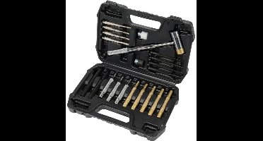 YATO 21 Delige Penuitdrijverset, Doorslagen (incl. Hamer)