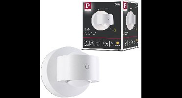 Paulmann Zorik LED Wandlamp - IP44 - 2700K Warmwit - 2x1,1W - 100 mm - Oplaadbaar - Voor Binnen & Buiten - Wit