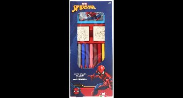 Spiderman - Kleuren Stempel Set - 13-delig