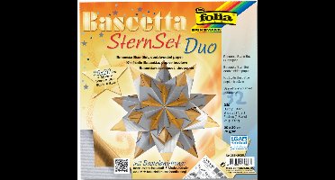 folia vouwbladen Bascetta-ster, 200x200 mm, lila/antraciet, 75 g/m2, 32 vel