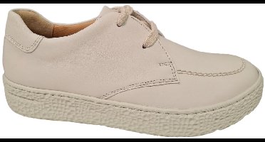 Hartjes Witte Leren Dames Veterschoenen - Wit - 41.5