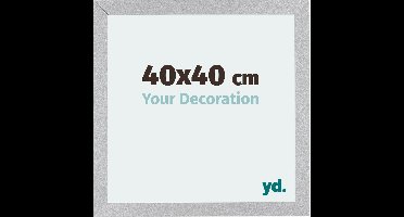 Your Decoration - Fotolijst 40x40 cm - MDF - Zilver Mat - Mura