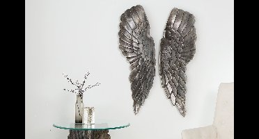 Enorme wanddecoratie FALLEN ANGEL 65cm engelenvleugels in asymmetrisch ontwerp - 38437