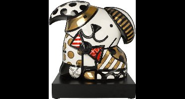 Goebel - Romero Britto | Decoratief beeld Hond Goud | Porselein - 30cm - 2025 - Limited Edition