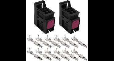 Allecto Premium - 2 Stuks Connectors voor Achterlicht met 6 Pin - Auto Achterlicht Plug - Audi A1 Q3 Compatibel