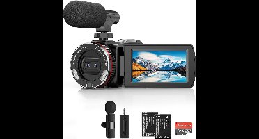 DailySupplies® Vlog Camera voor Beginners - Videocamera voor Kinderen en Volwassenen - Handycam - 4K Kwaliteit