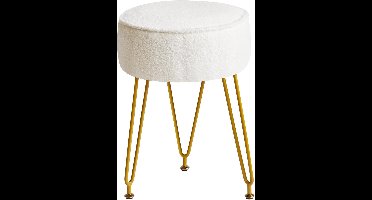 DailySupplies® Make up Stoel - Kaptafel Kruk - Visagie - Wit
