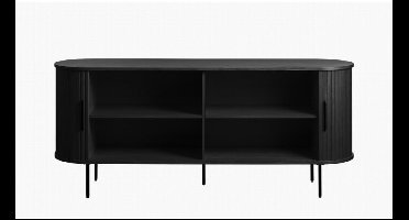 Dressoir Nola eikenhout 180 cm - zwart