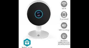 Nedis SmartLife Beveiligingscamera Binnen - 3MP Full HD 1296p - Bewegingssensor - Nachtzicht - Wit