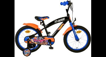 Hot Wheels Kinderfiets - Jongens - 16 inch - Zwart Oranje Blauw