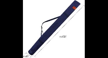 Smoakez - Vistas voor vissen met grote capaciteit in blauw canvas 1.2m - Unisex. Met schouderriem en hengelhouder.