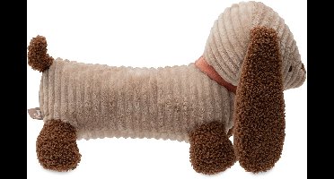 Jollein Knuffel Hond - Diego - Ribstof - Biscuit