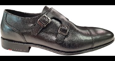 LLoyd Mailand Zwarte Leren Heren Instap Schoenen - Zwart - 46