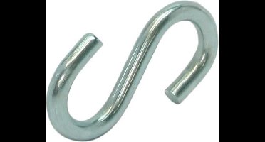 S-haak gegalvaniseerd 3 x 25mm, verpakking 10 stuks