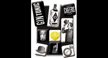 Cheers Gin Tonic Magneet Set