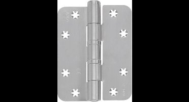 AXA Heavy Duty Schijflagerscharnier 1837 geborsteld RVS 114 x 89 x 3mm (Prijs per stuk)