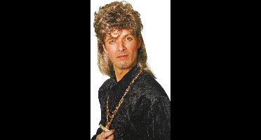 Johnny Tokkie pruik bruin/blond