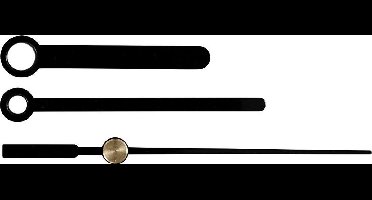 Creative Wijzerset Uurwerk Zwart 4 / 5,5 / 7,5 Cm 3-delig