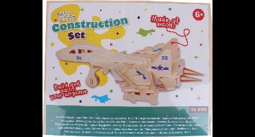 Free And Easy Bouwpakket Hout Straaljager 35-delig