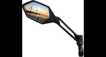 Kalloy FB0502B Spiegel e-bike Lux zwart R/L