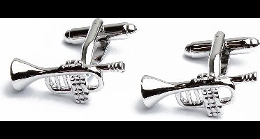 Manchetknopen - Trompet Muziek Zilver