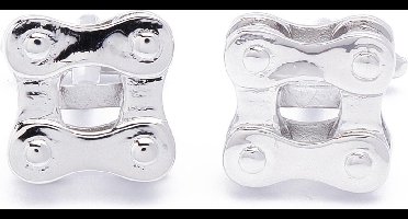 Manchetknopen - Ketting Fiets Vierkant