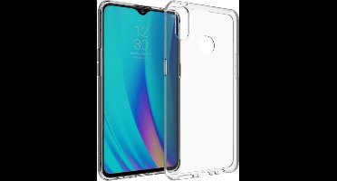 Shop4 - Realme 3 Pro Hoesje - Zachte Back Case Transparant