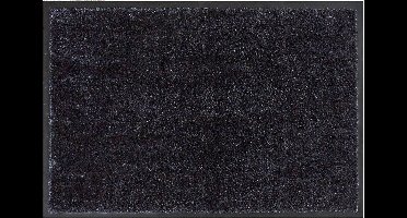 MD Entree - Deurmat - Schoonloopmat - Soft&Clean - 50 x 75 cm - Antraciet - Vloerkleed - Met antislip - Machine wasbaar - Vocht absorberend - Hoge dichtheid 600gr/m2