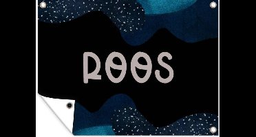 Tuin decoratie Roos - Pastel - Meisje - 40x30 cm - Tuindoek