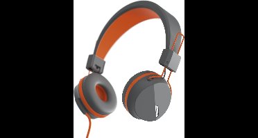 Hama 00184046 hoofdtelefoon/headset Bedraad Hoofdband Oproepen/muziek Grijs, Oranje