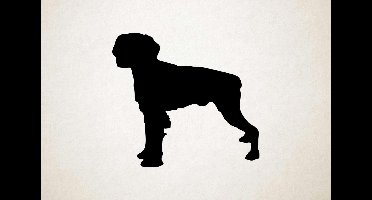 Silhouette hond - Britanny - S - 45x49cm - Zwart - wanddecoratie