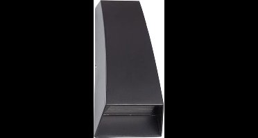 LED Tuinverlichting - Buitenlamp - Cupressus - Wand - Aluminium Mat Zwart - 3.5W Natuurlijk Wit 4100K - Vierkant