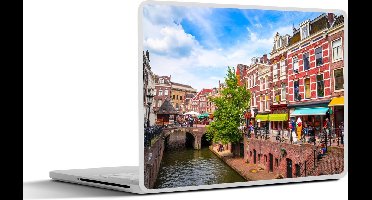 Laptop sticker - 13.3 inch - Huis - Gracht - Utrecht - 31x22,5cm - Laptopstickers - Laptop skin - Cover